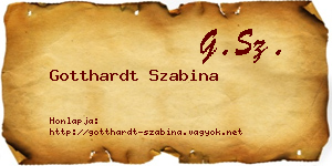 Gotthardt Szabina névjegykártya